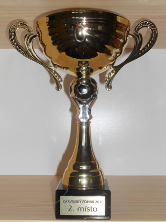 Pohár za 2. místo v Letním karvinském poháru 2011